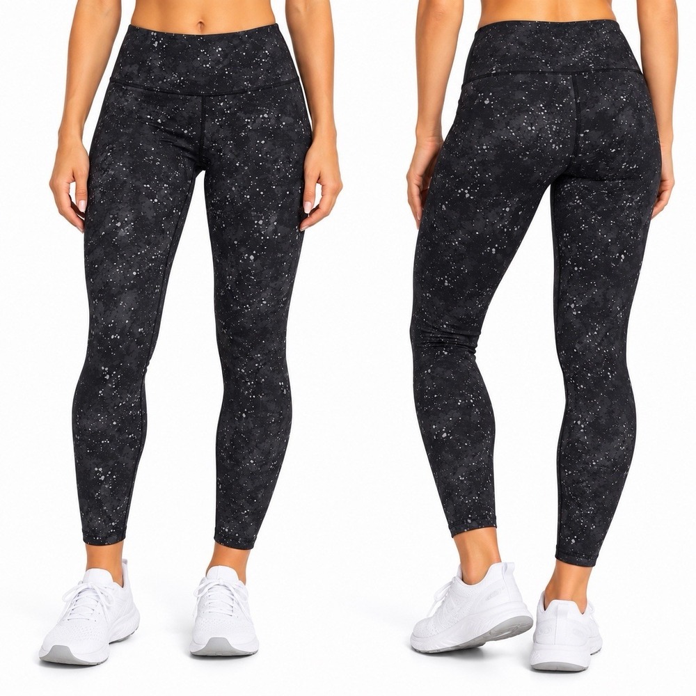 fabletics powerhold speckled leggings s black multi small